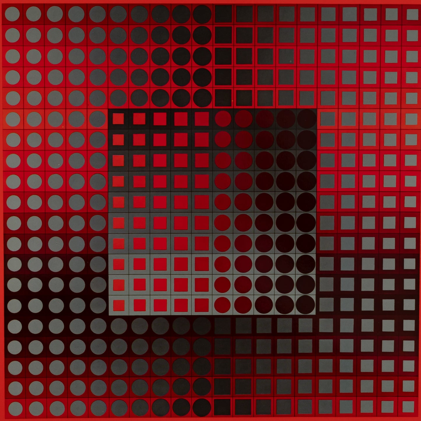 Victor VASARELY : ZETT RG - Héliogravure