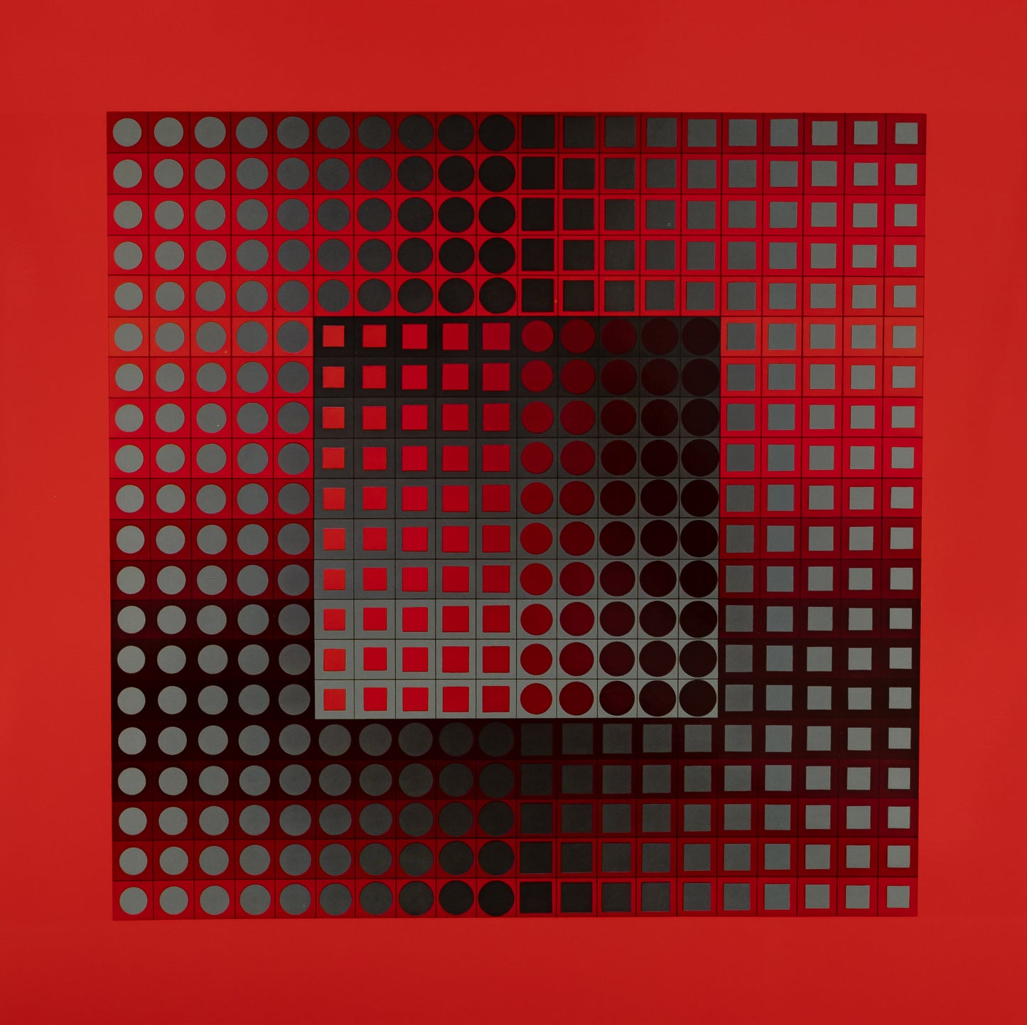Victor VASARELY : ZETT RG - Héliogravure