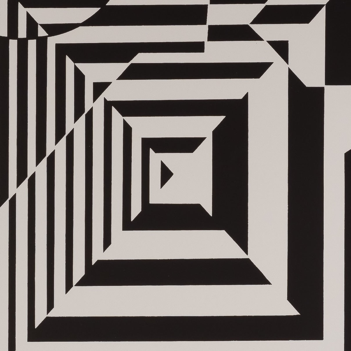Victor VASARELY : YABLAPOUR II - Estampe offset 1973