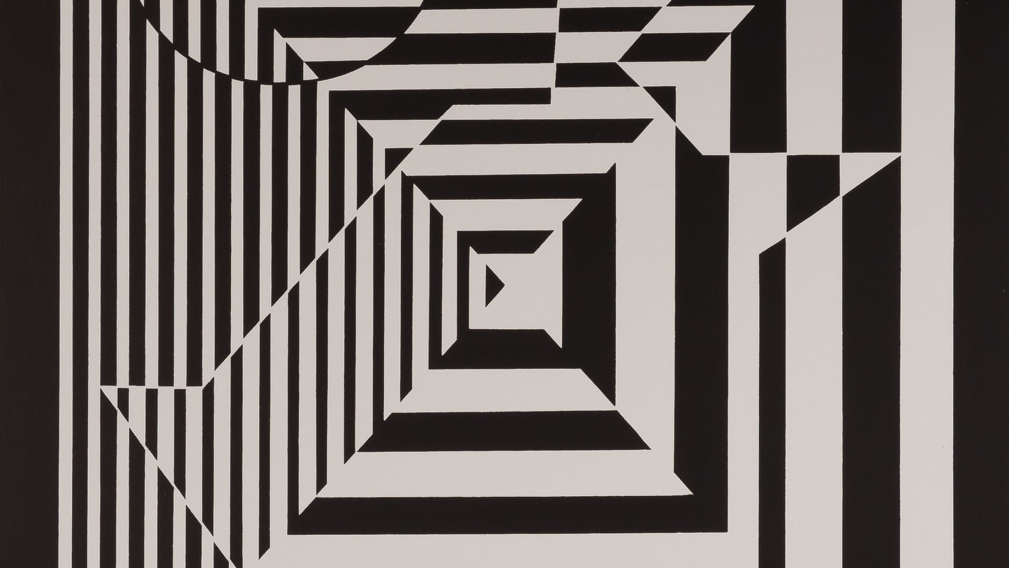 Victor VASARELY : YABLAPOUR II - Estampe offset 1973