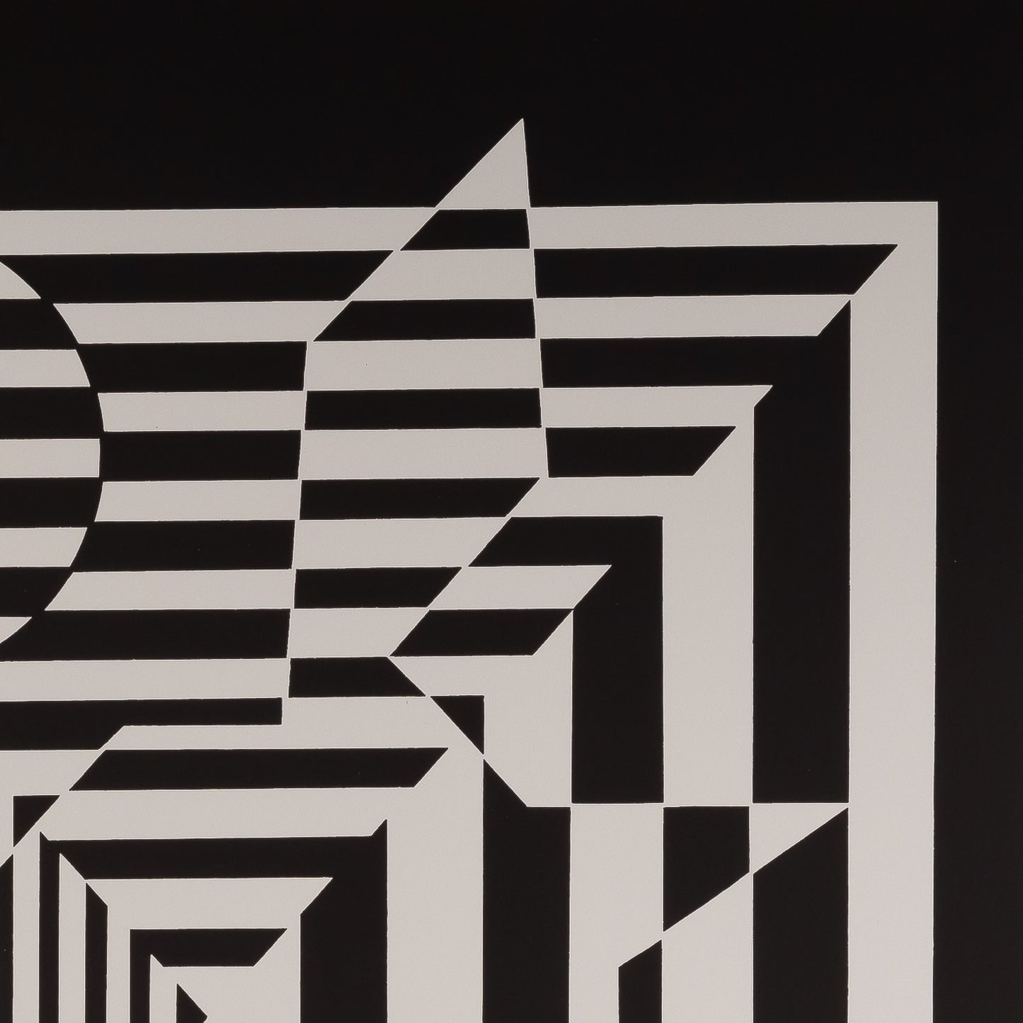 Victor VASARELY : YABLAPOUR II - Estampe offset 1973