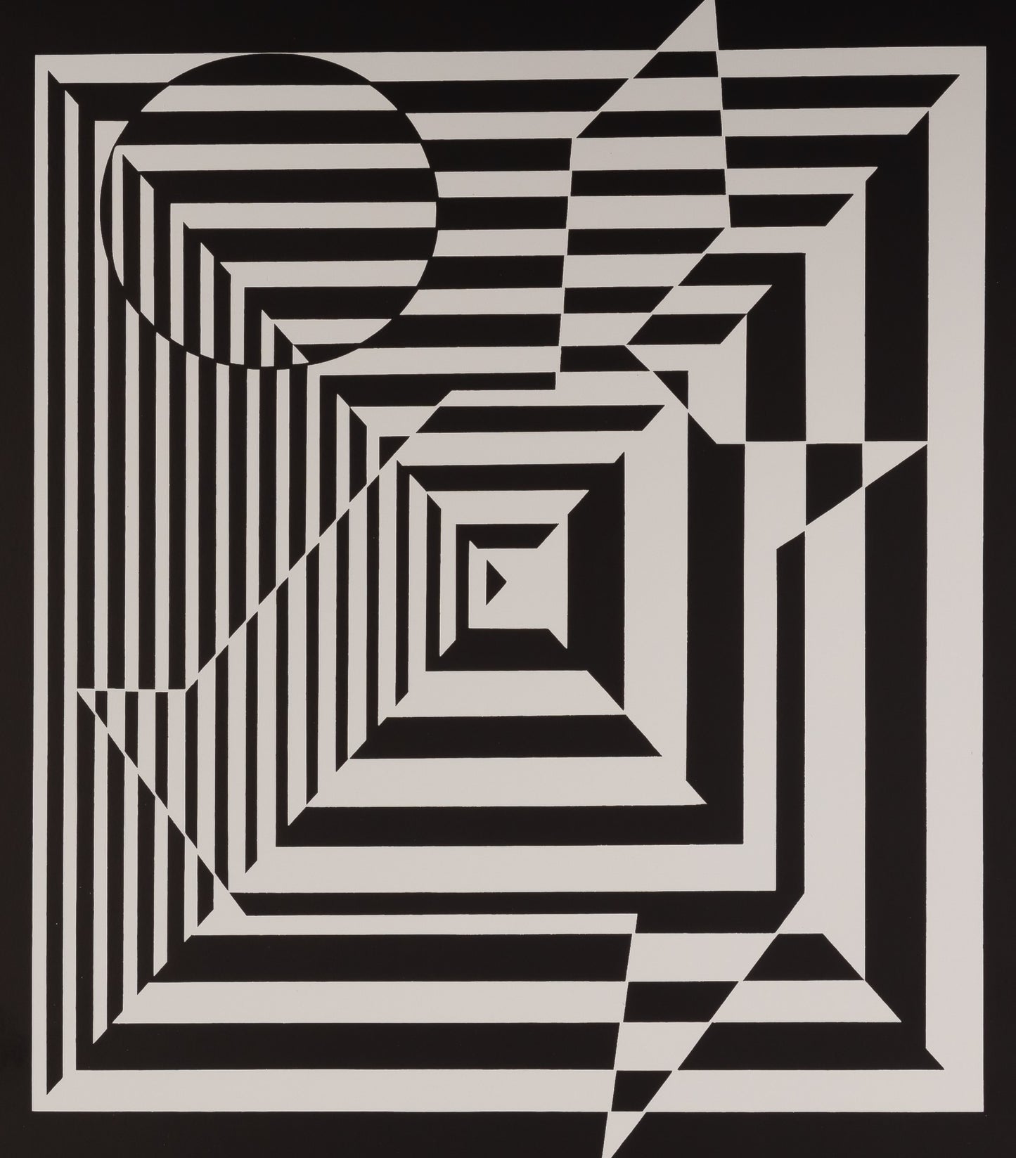Victor VASARELY : YABLAPOUR II - Estampe offset 1973