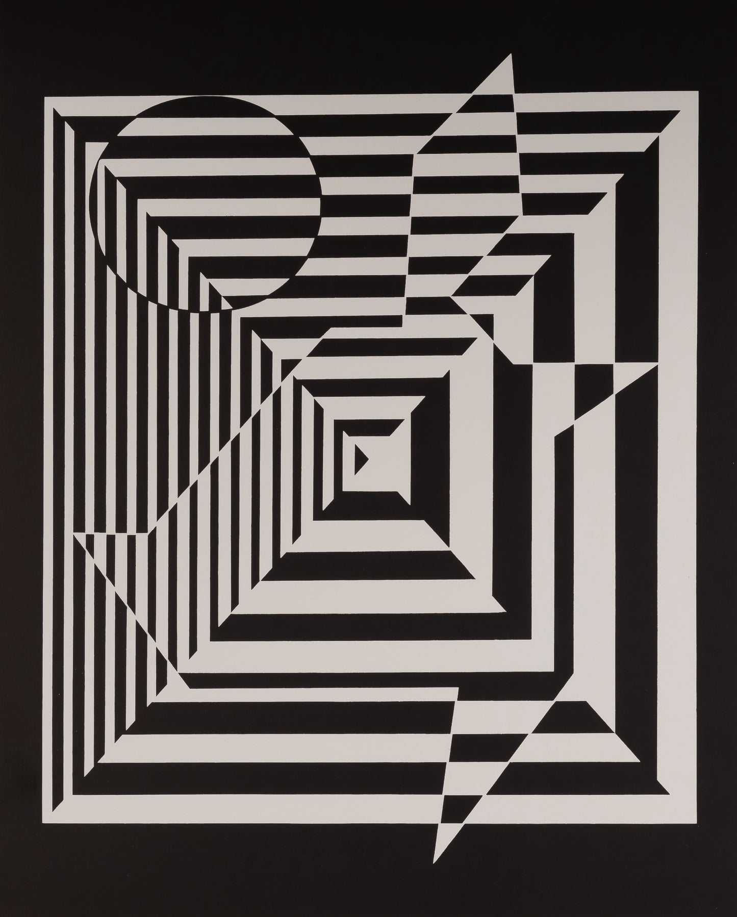 Victor VASARELY : YABLAPOUR II - Estampe offset 1973