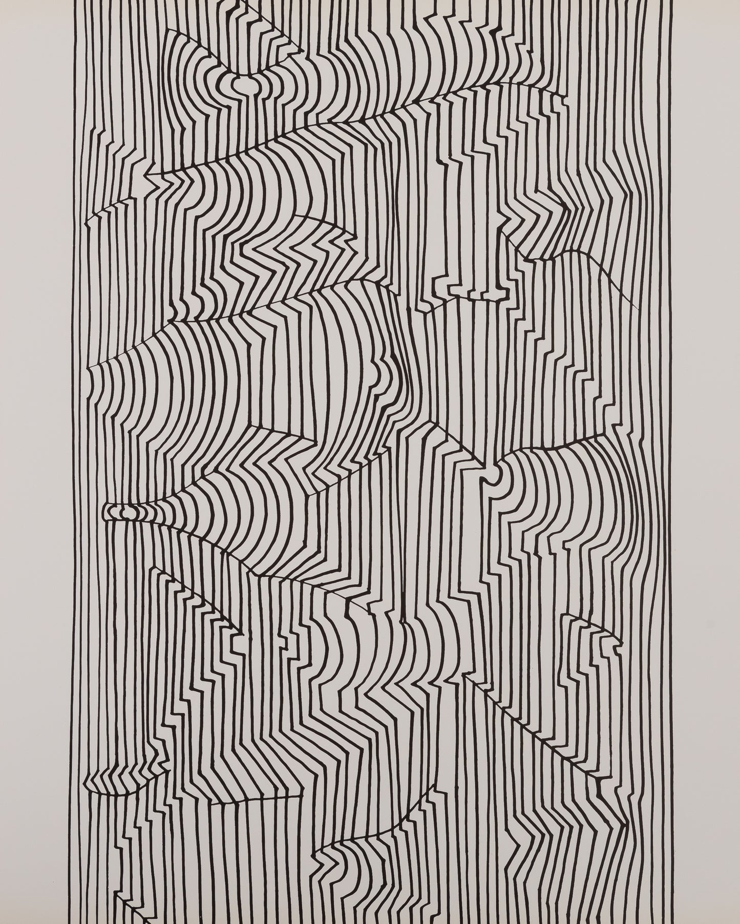 Victor VASARELY : NAISSANCES I - Estampe offset 1973