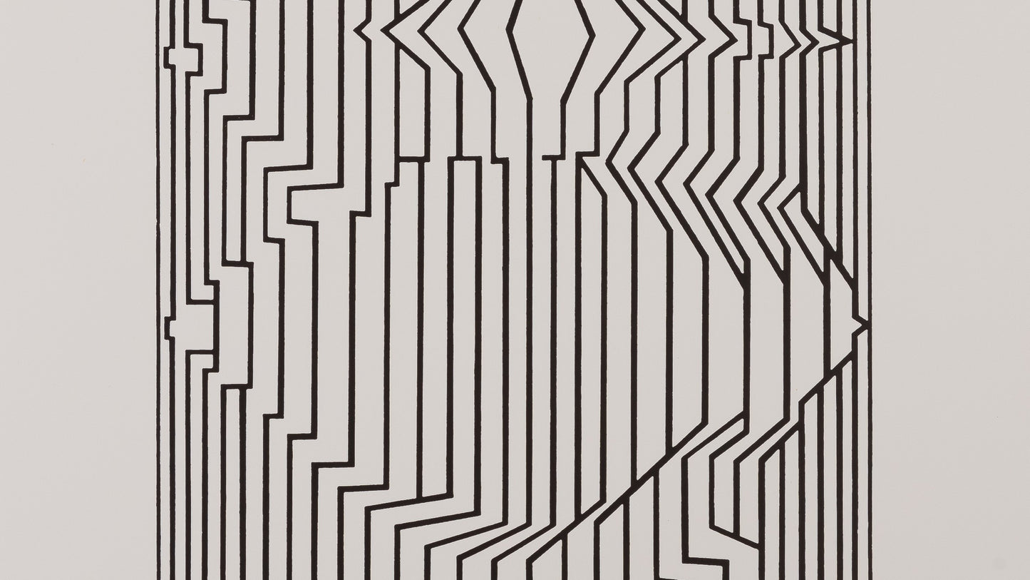Victor VASARELY : NAISSANCES III - Estampe offset 1973