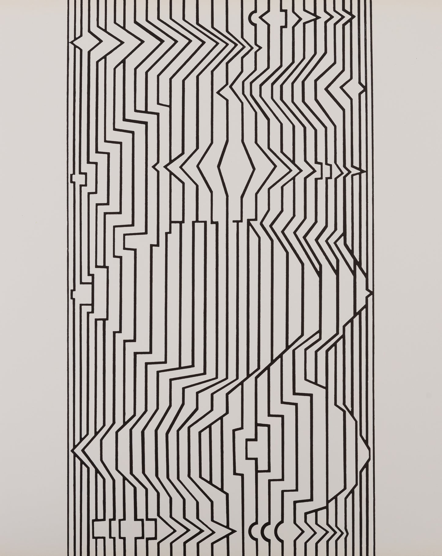 Victor VASARELY : NAISSANCES III - Estampe offset 1973