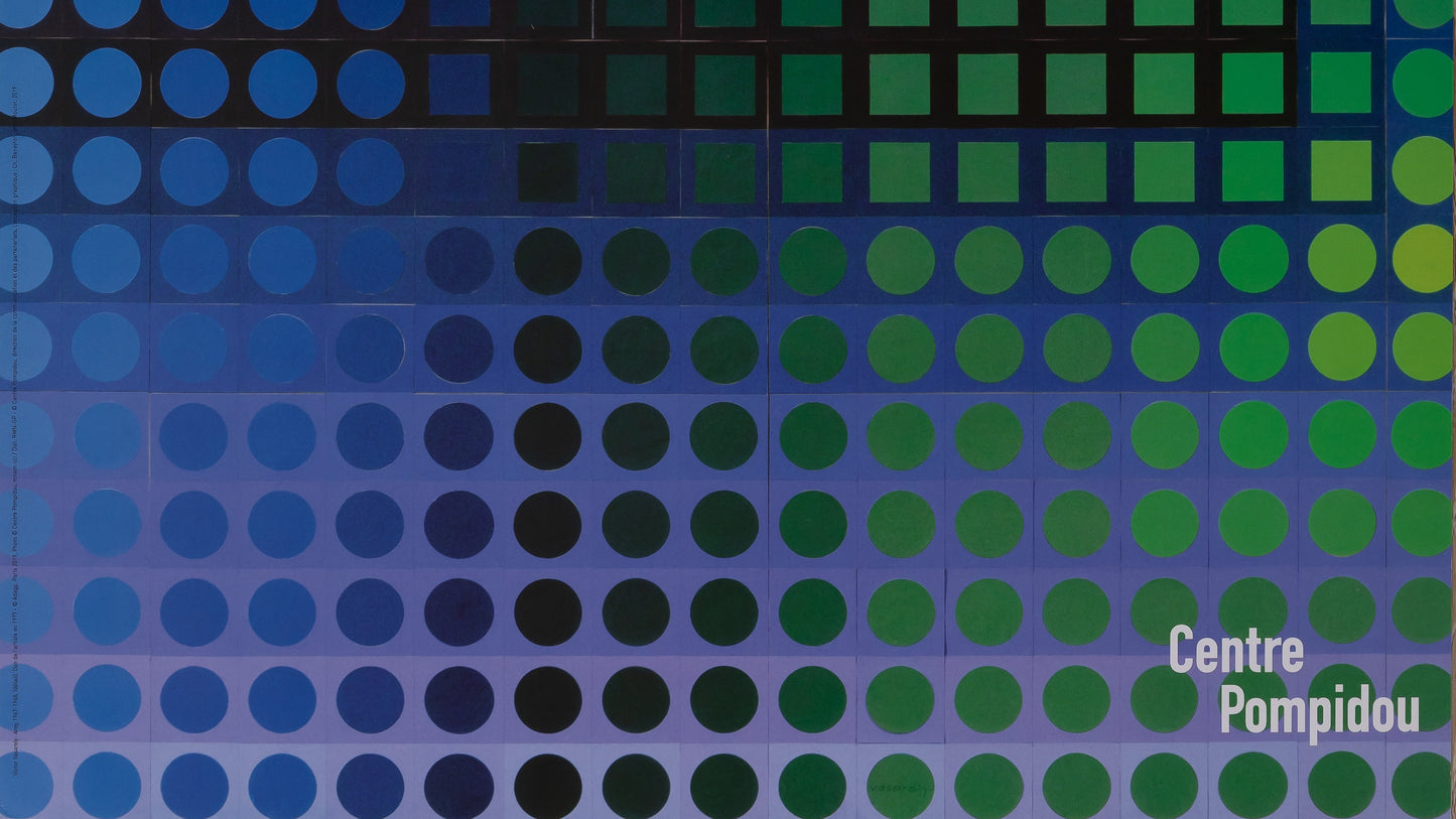 Victor VASARELY : Centre Pompidou - Affiche originale