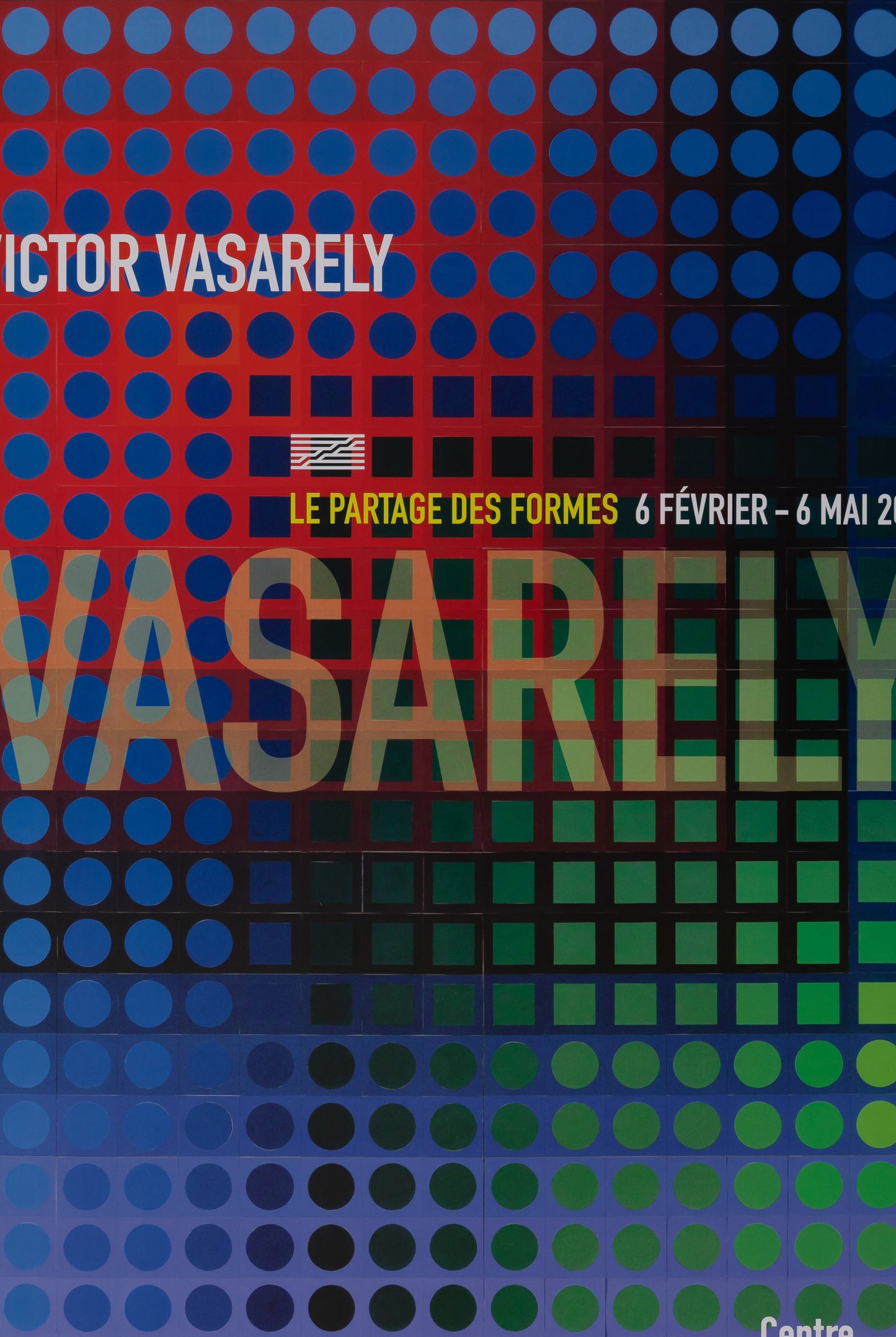Victor VASARELY : Centre Pompidou - Affiche originale