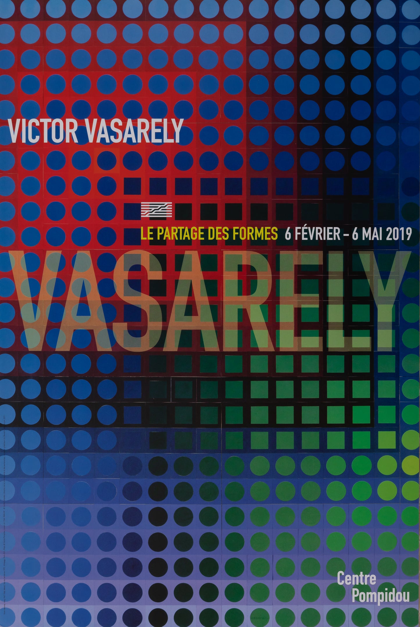 Victor VASARELY : Centre Pompidou - Affiche originale