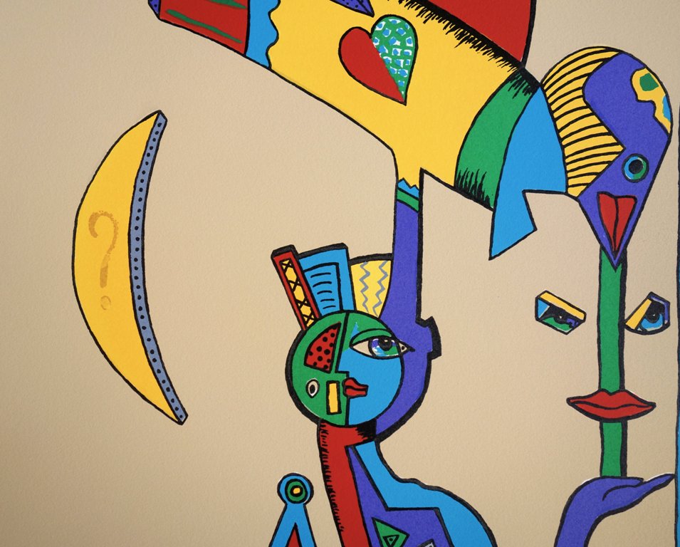 Cécile de BRUIJN : La Sphinx - Lithographie originale signée