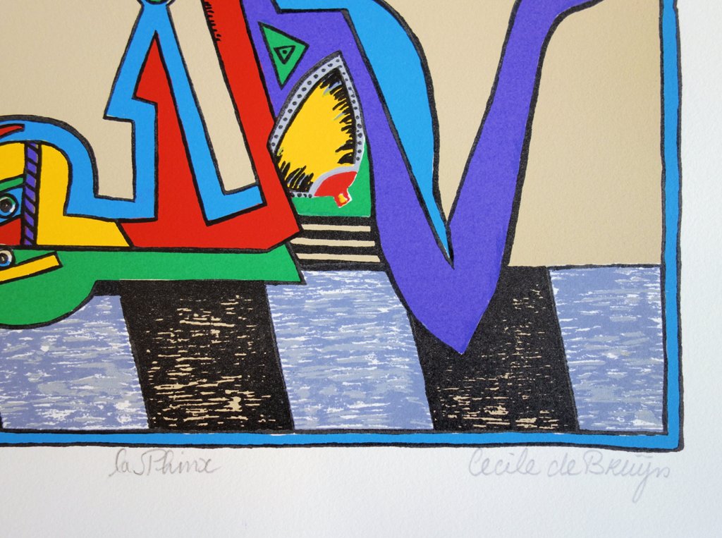 Cécile de BRUIJN : La Sphinx - Lithographie originale signée