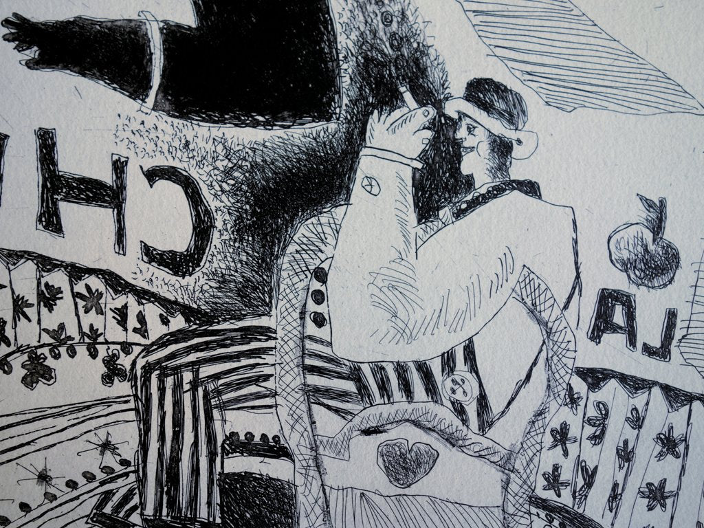 Théo TOBIASSE : Après l’Eden - Gravure originale signée