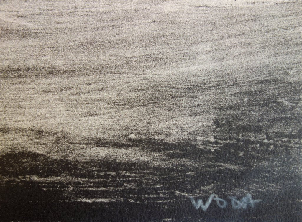 Albert WODA : Tempête - Lithographie originale signée