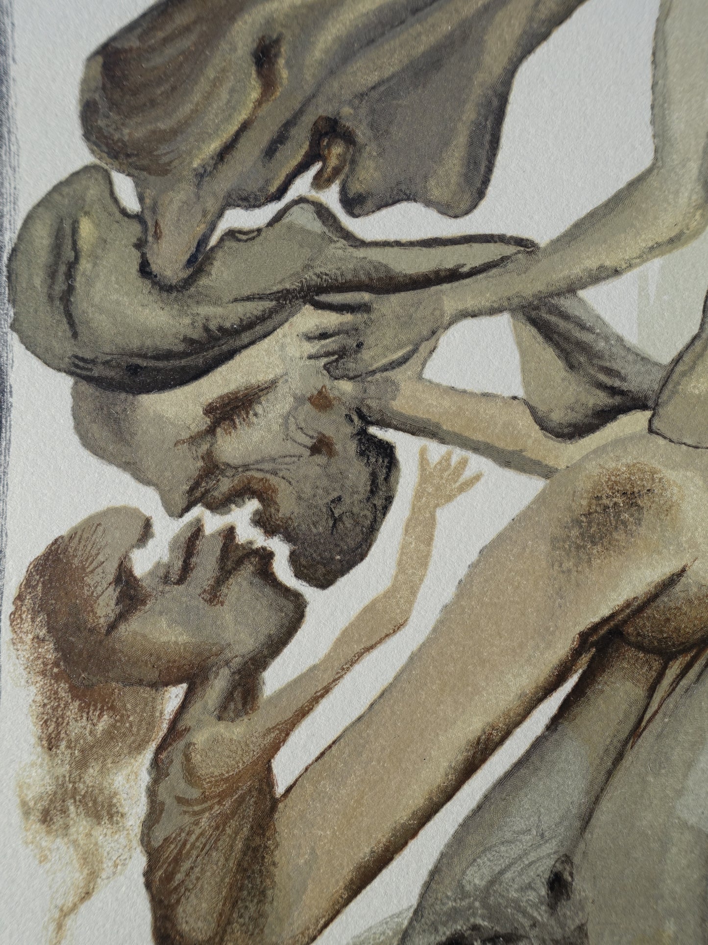 Salvador DALI : Les Limbes - Bois gravé original