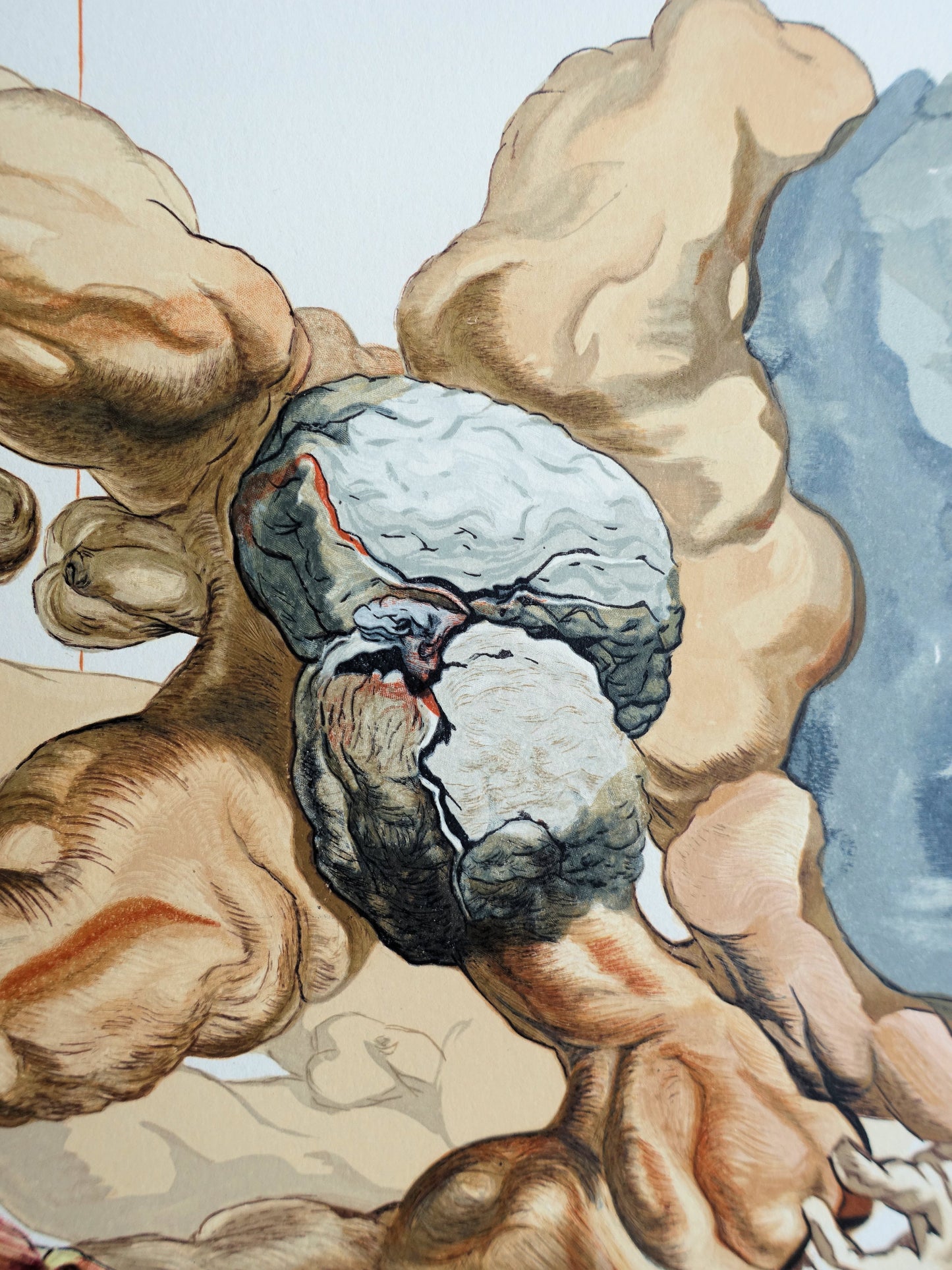 Salvador DALI : Les Avares et les Prodigues - Bois gravé original