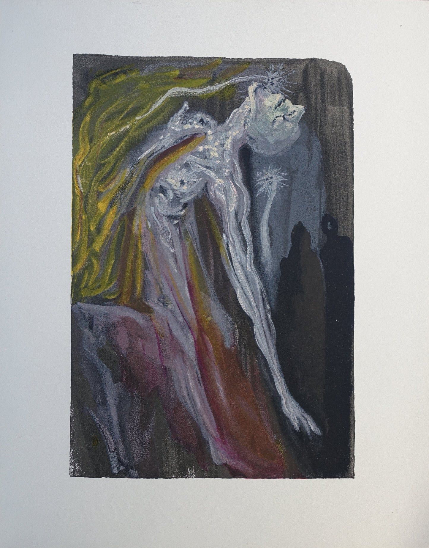 Salvador DALI : Les furies - Bois gravé original