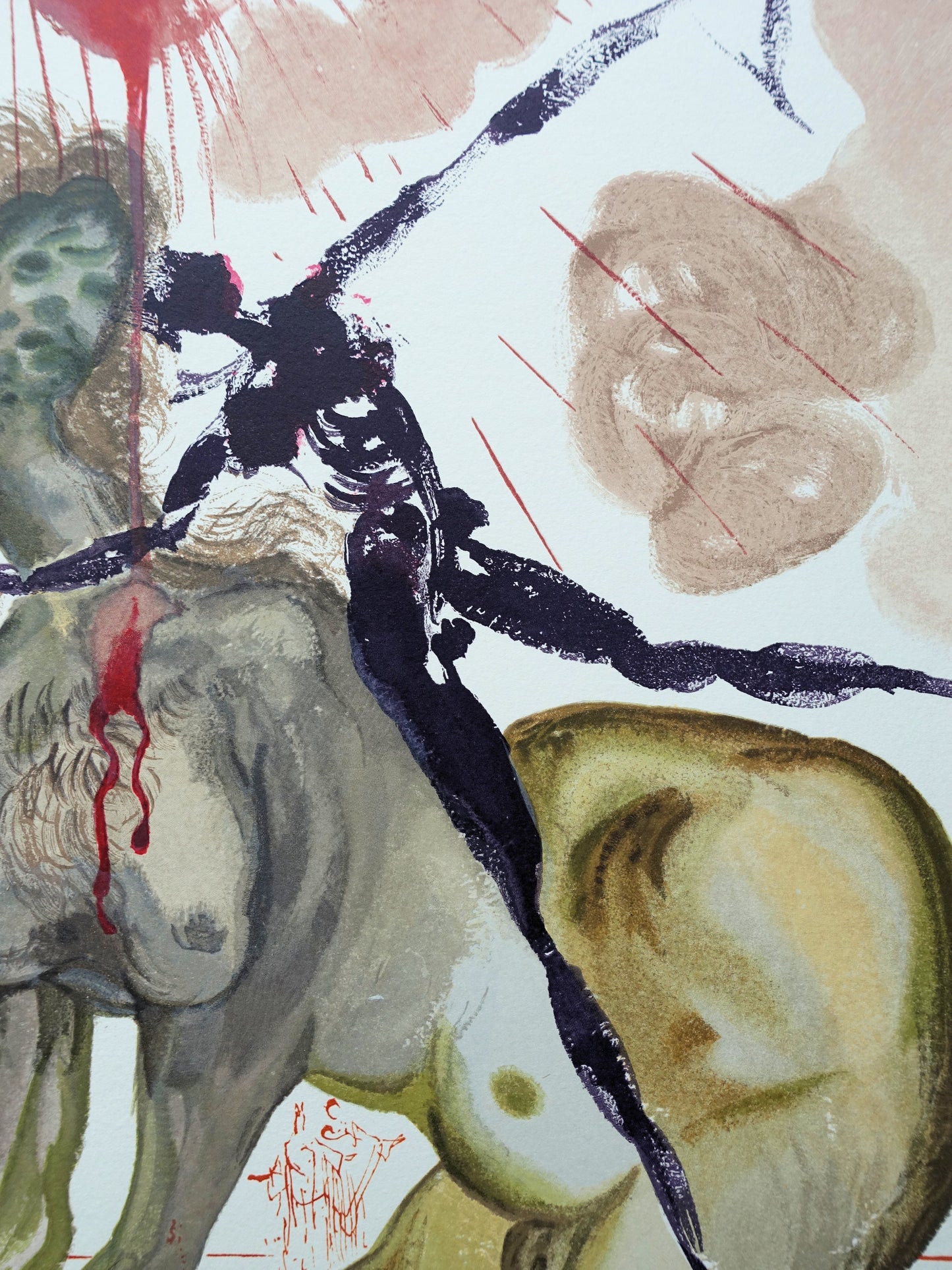 Salvador DALI : Le Minotaure - Bois gravé original