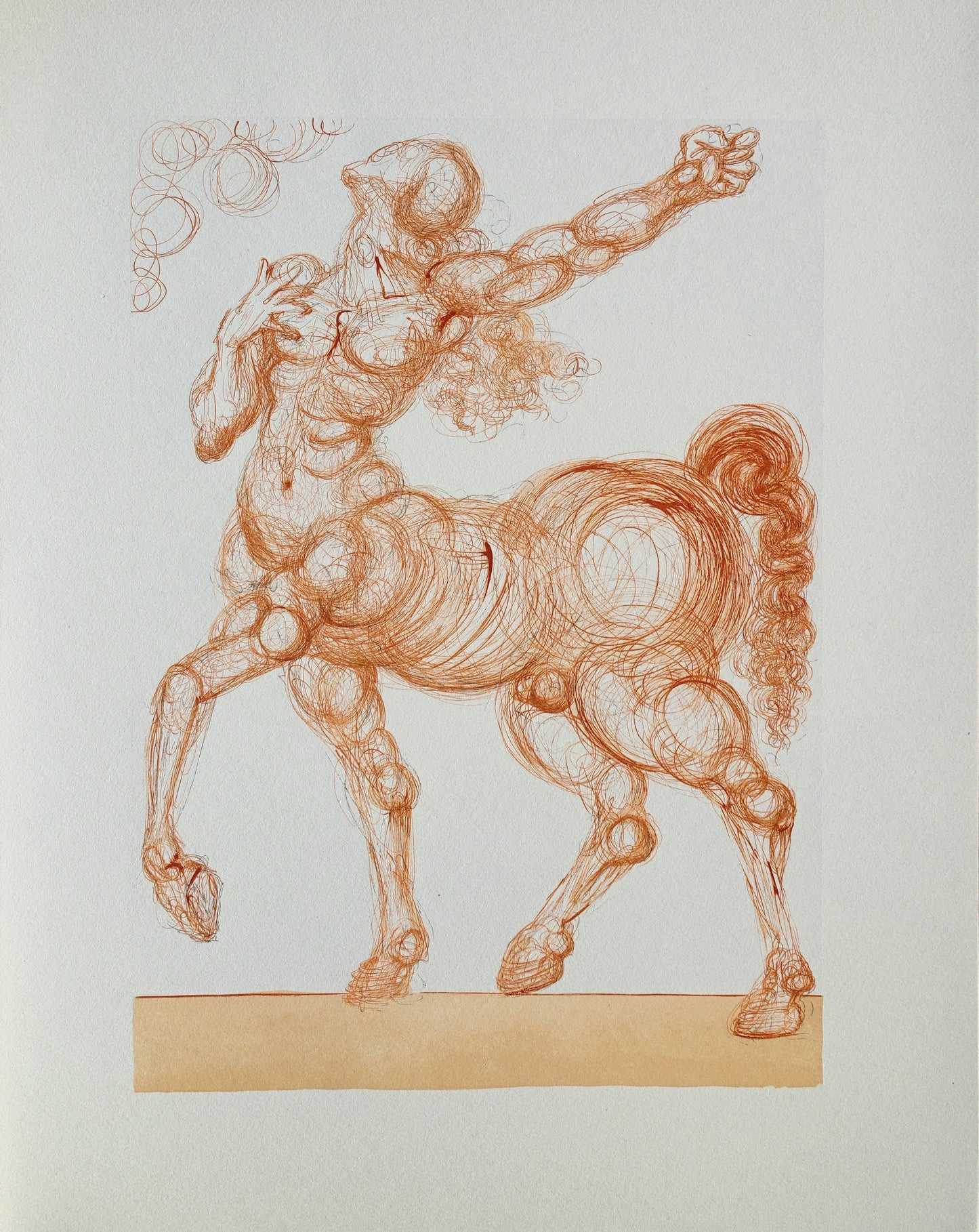 Salvador DALI : Le Centaure - Bois gravé original