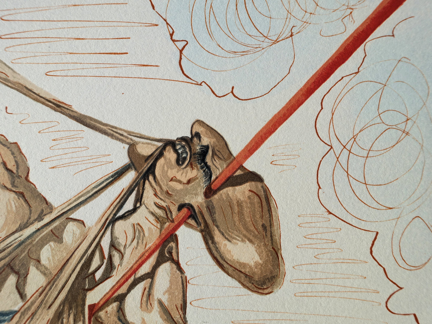 Salvador DALI : Les falsificateurs - Bois gravé original