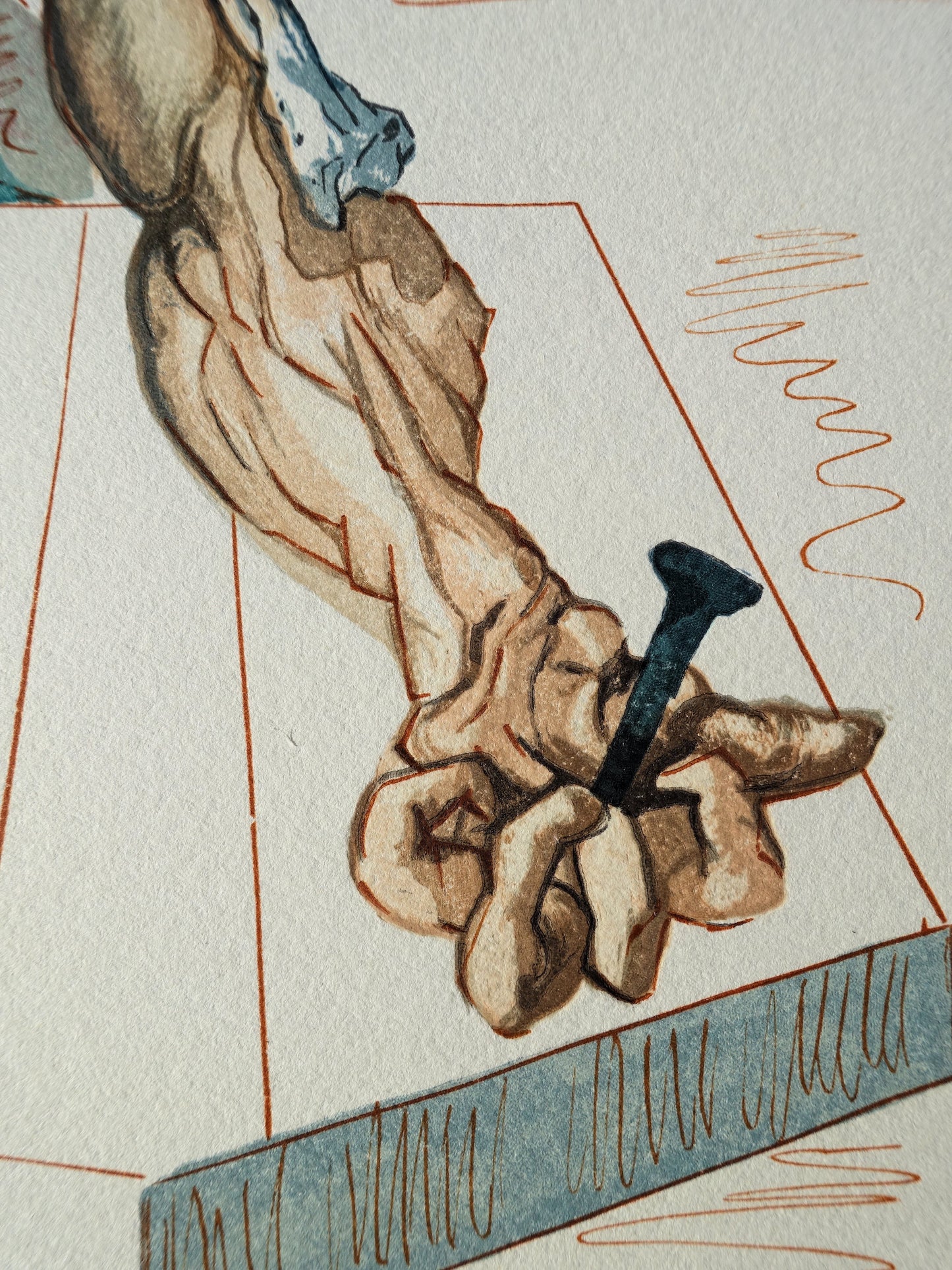 Salvador DALI : Les falsificateurs - Bois gravé original