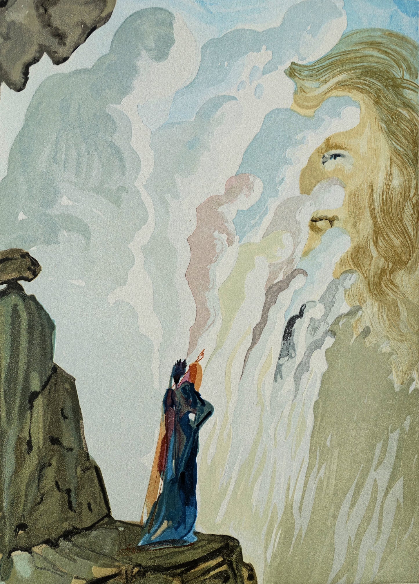 Salvador DALI : La beauté des sculptures - Bois gravé original