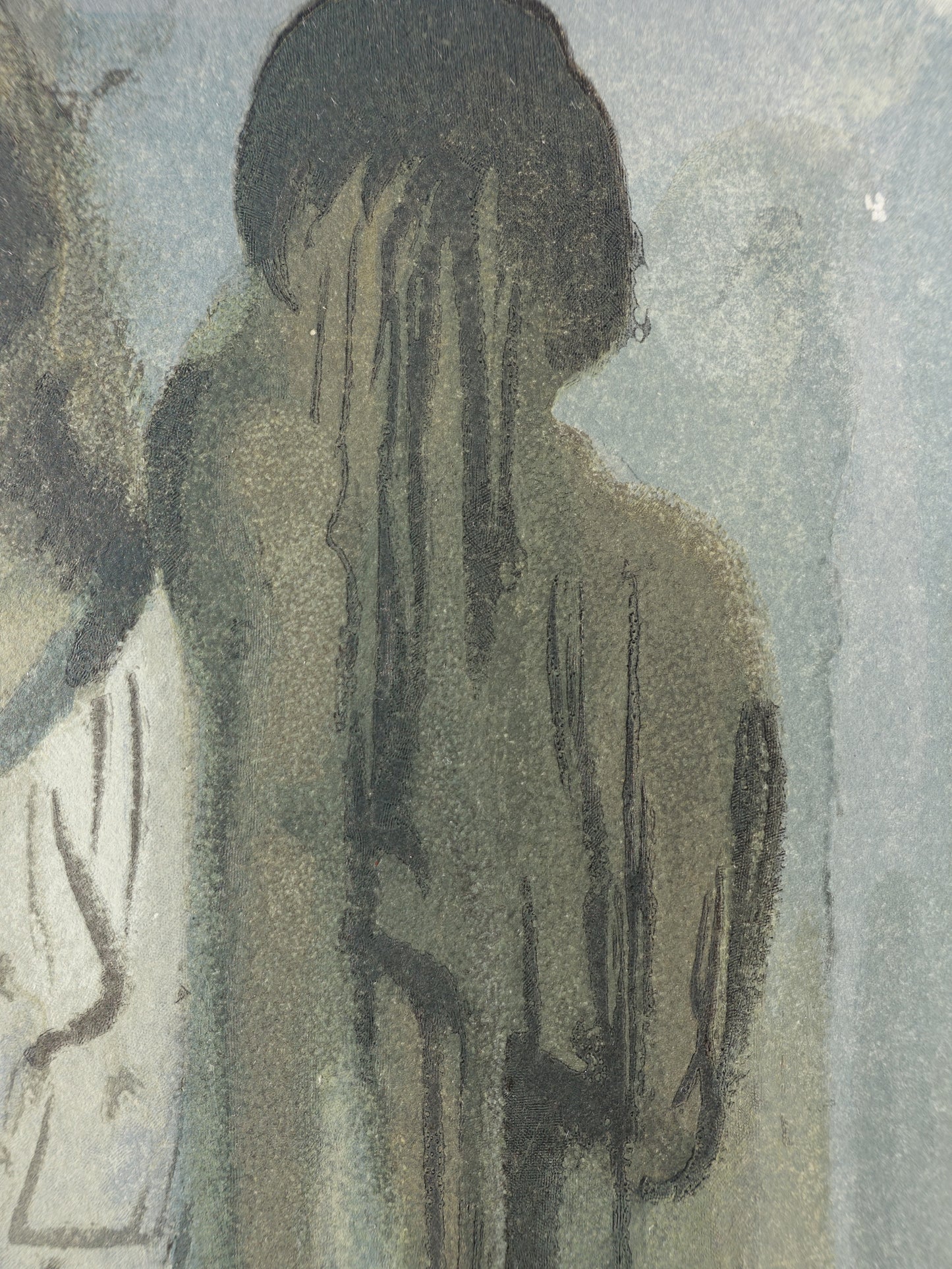 Salvador DALI : Dans la fumée des coléreux - Bois gravé original