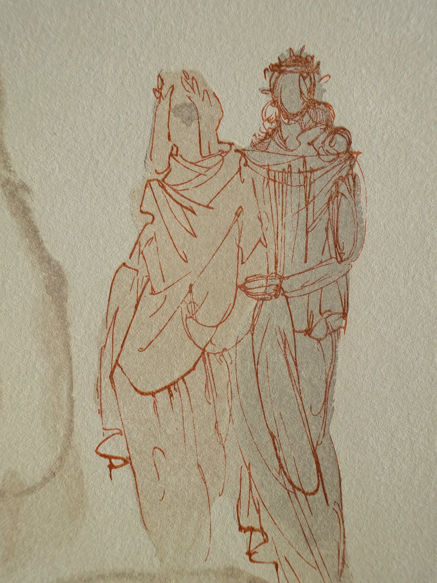 Salvador DALI : Le songe de Dante - Bois gravé original