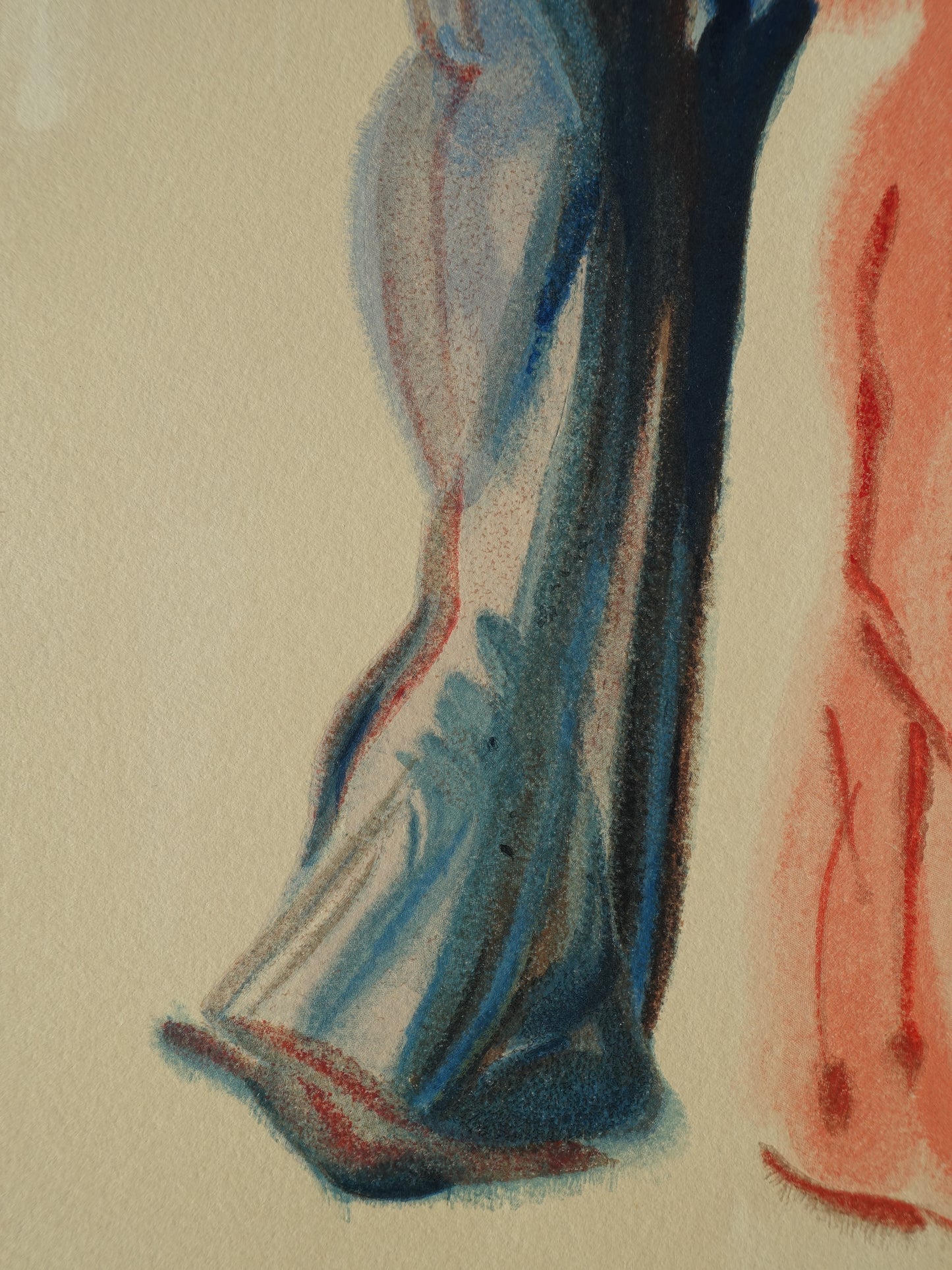 Salvador DALI : Dante et Béatrice - Bois gravé original