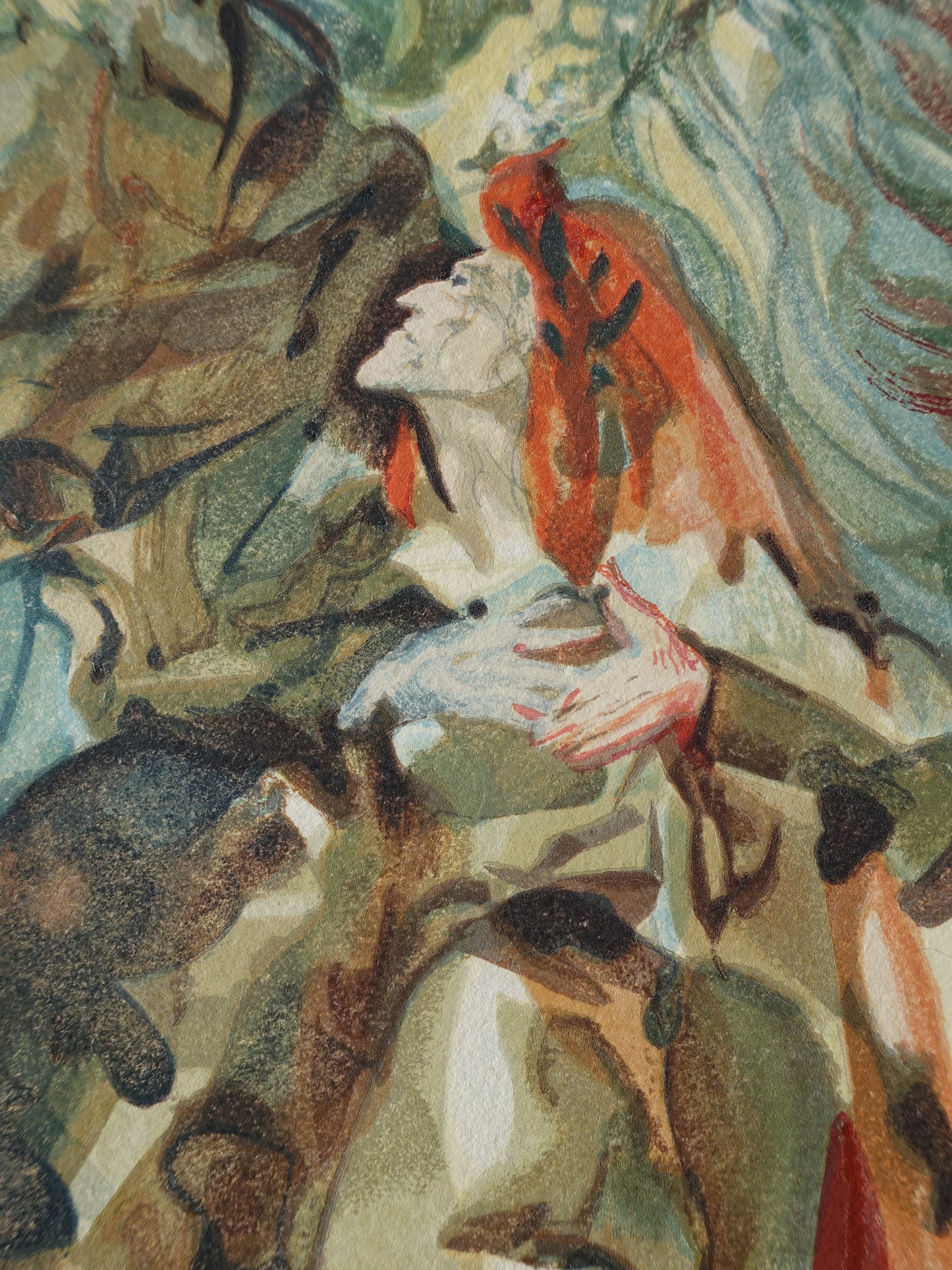 Salvador DALI : Saint Jacques de l'Espérance - Bois gravé original