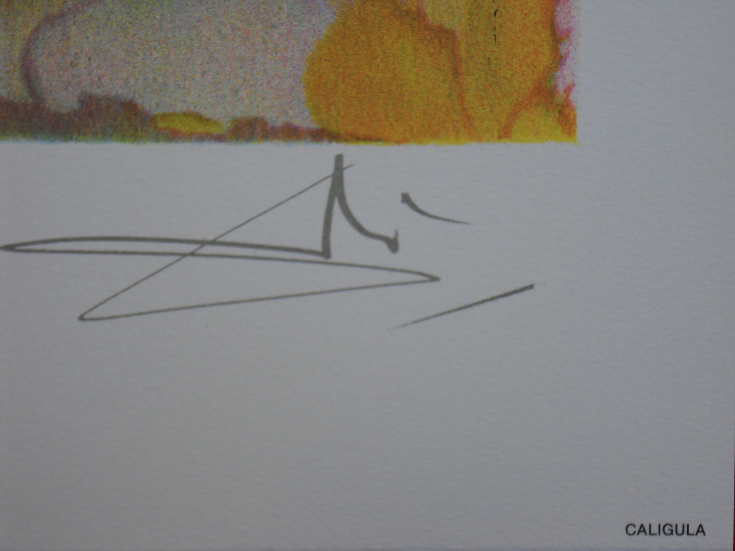 Salvador DALI : Les Chevaux, Caligula - Lithographie signée