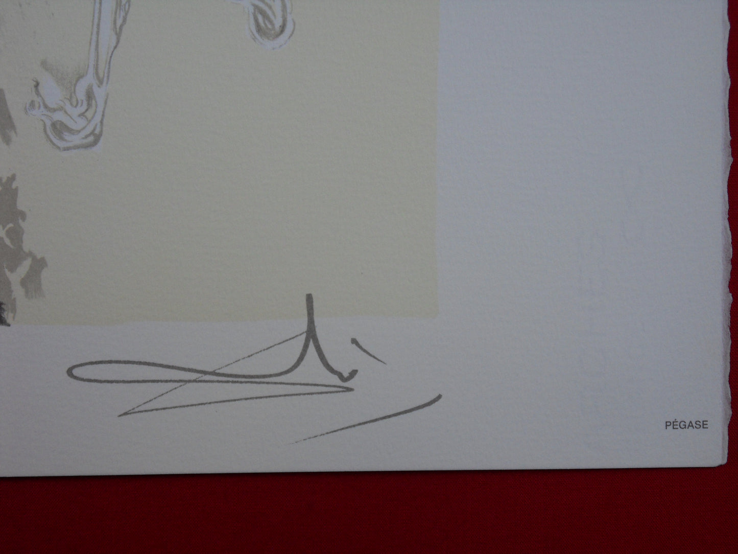 Salvador DALI: Los caballos - Pegaso, litografía firmada