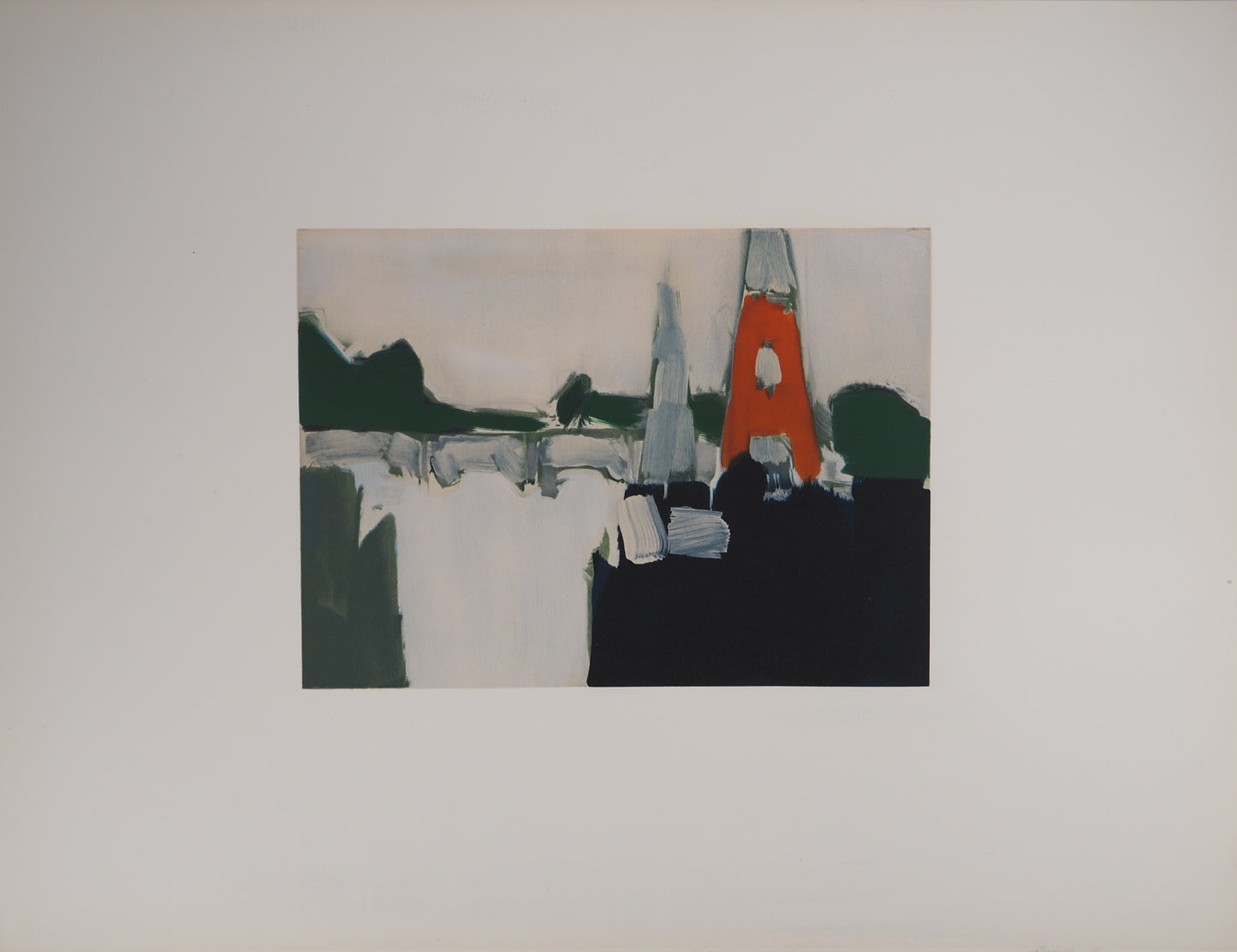 Nicolas DE STAEL : La Tour Eiffel - Lithographie en couleurs