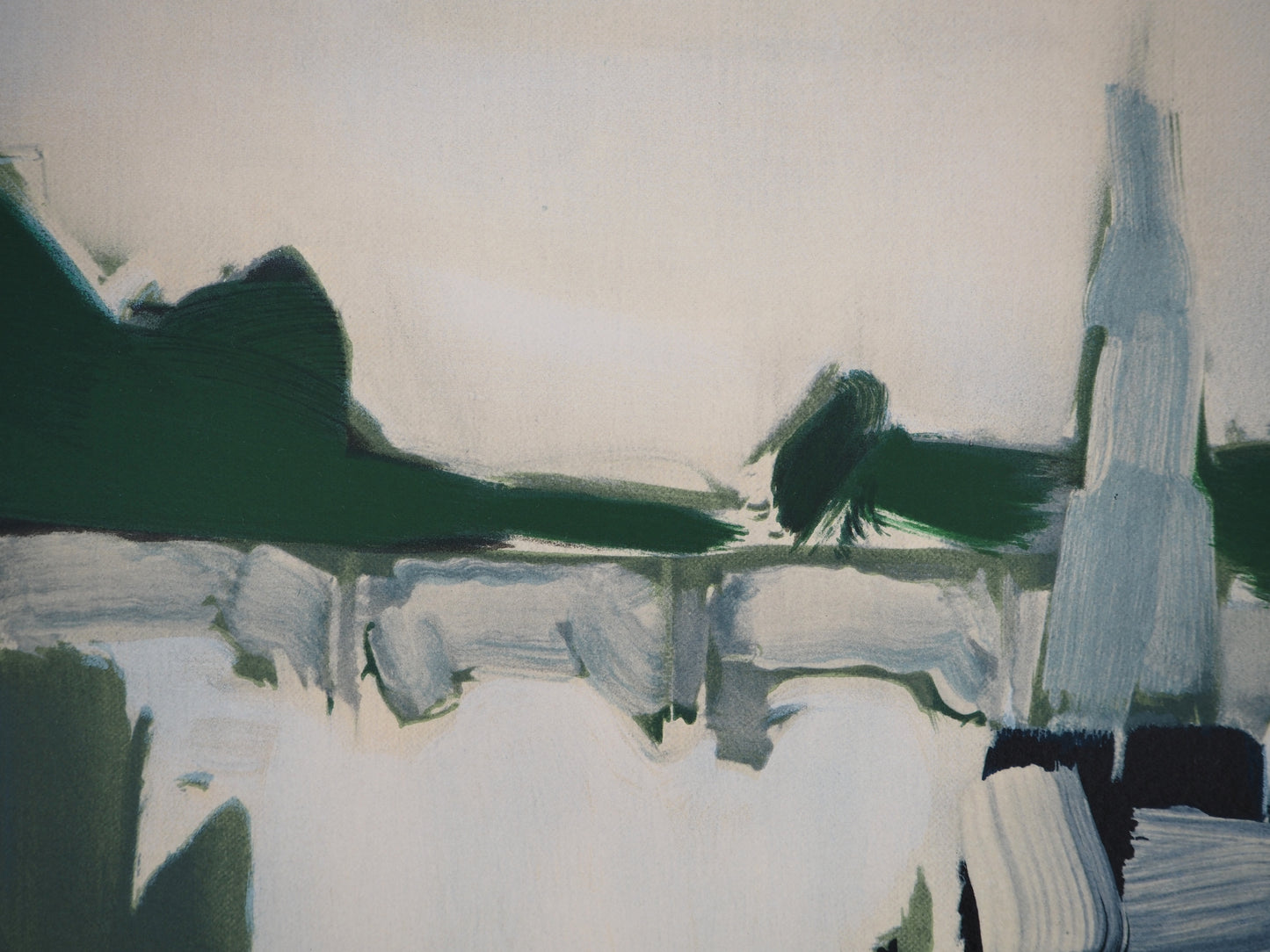 Nicolas DE STAEL : La Tour Eiffel - Lithographie en couleurs