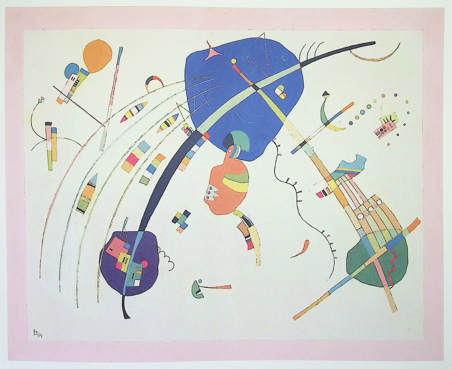 Vassily KANDINSKY: Towards Blue - Signed lithograph
