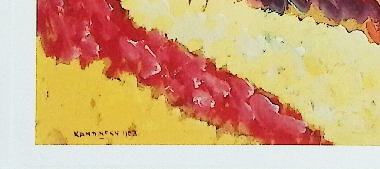 Vassily KANDINSKY : Paysage au ciel bleu - Lithographie signée