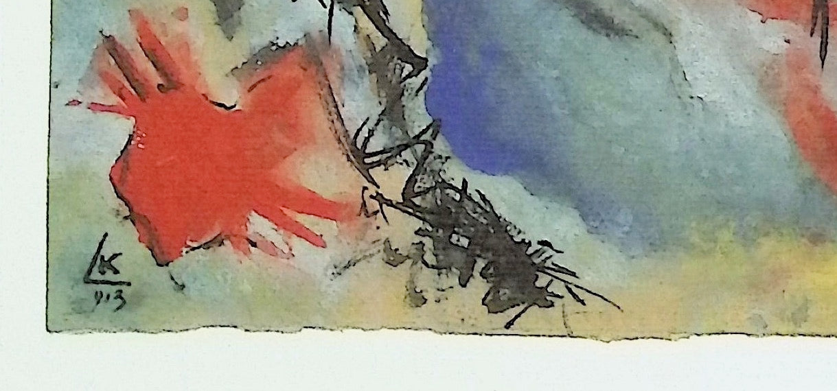 Vassily KANDINSKY : La plaine en feu - Lithographie signée