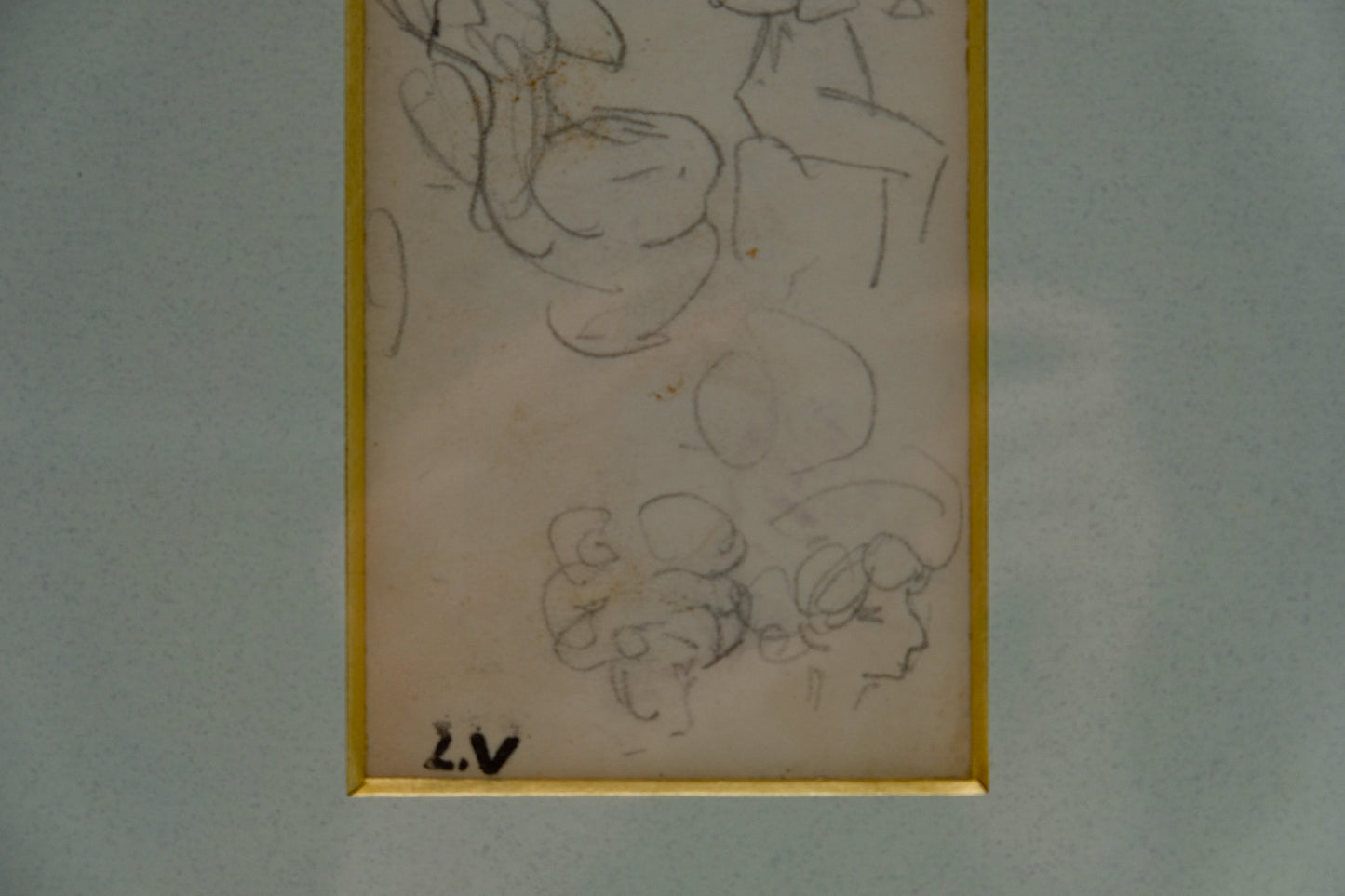 Louis VALTAT : Etudes de têtes - Dessin original signé
