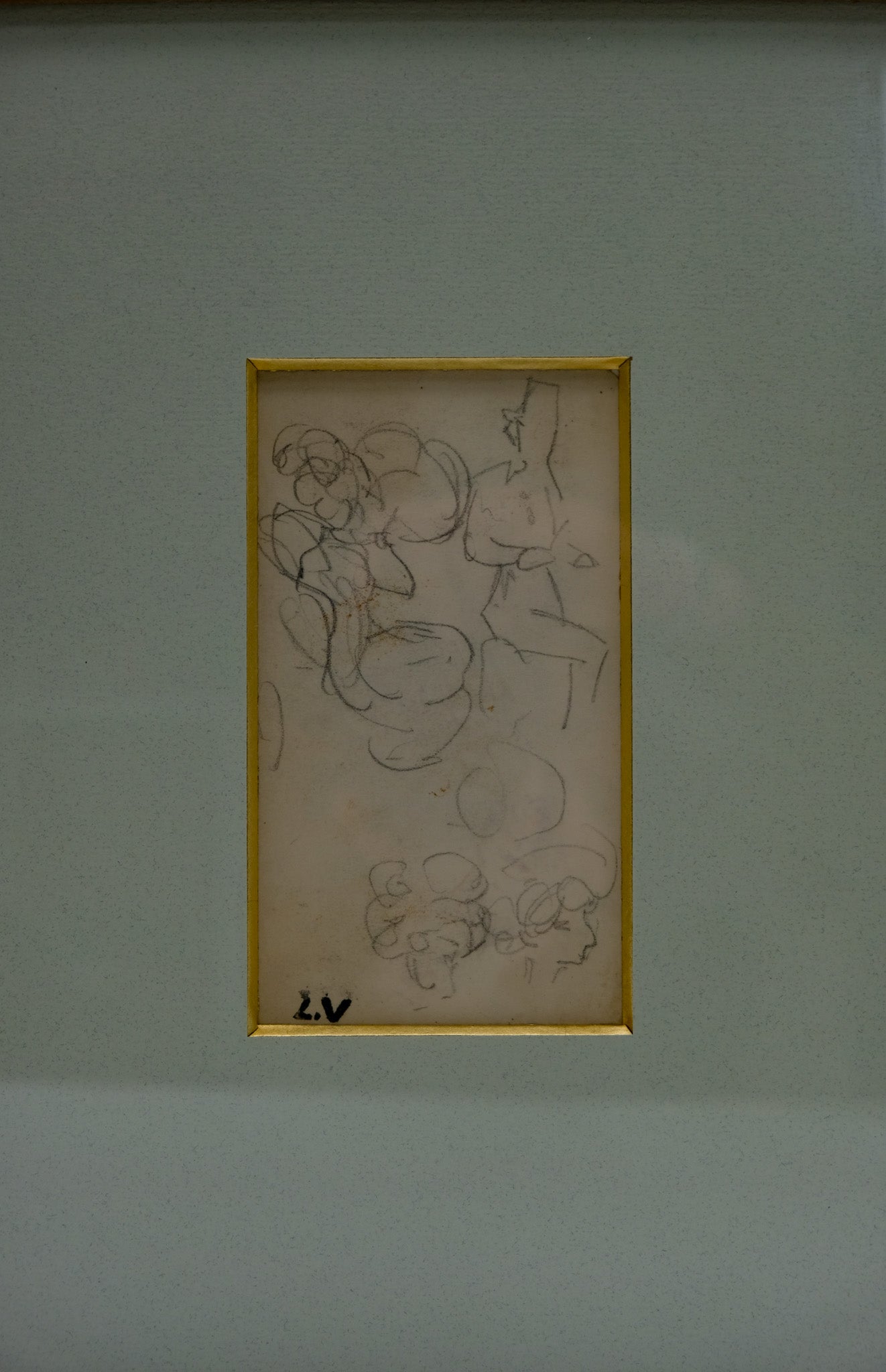 Louis VALTAT : Etudes de têtes - Dessin original signé