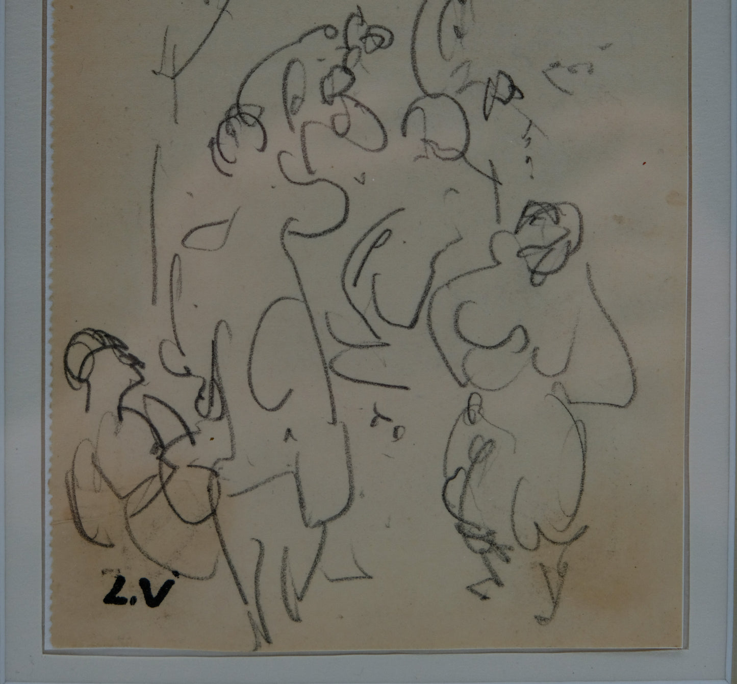 Louis VALTAT : Etudes de personnages - Dessin original signé