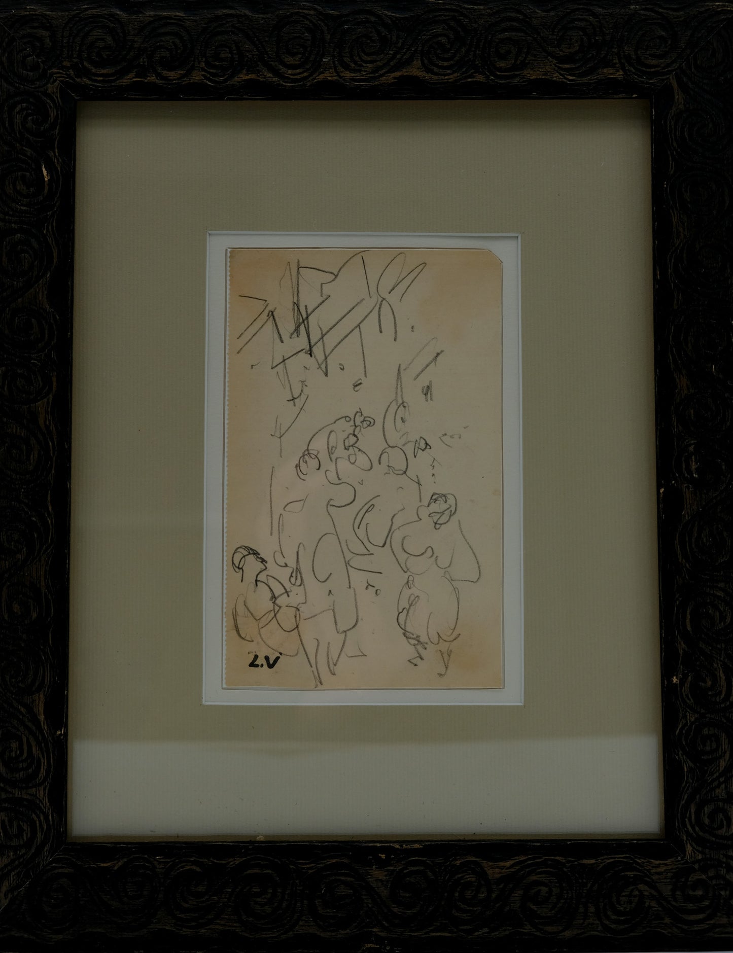 Louis VALTAT : Etudes de personnages - Dessin original signé