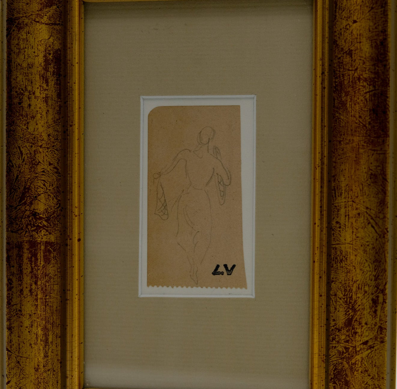 Louis VALTAT : La danseuse - Dessin original signé