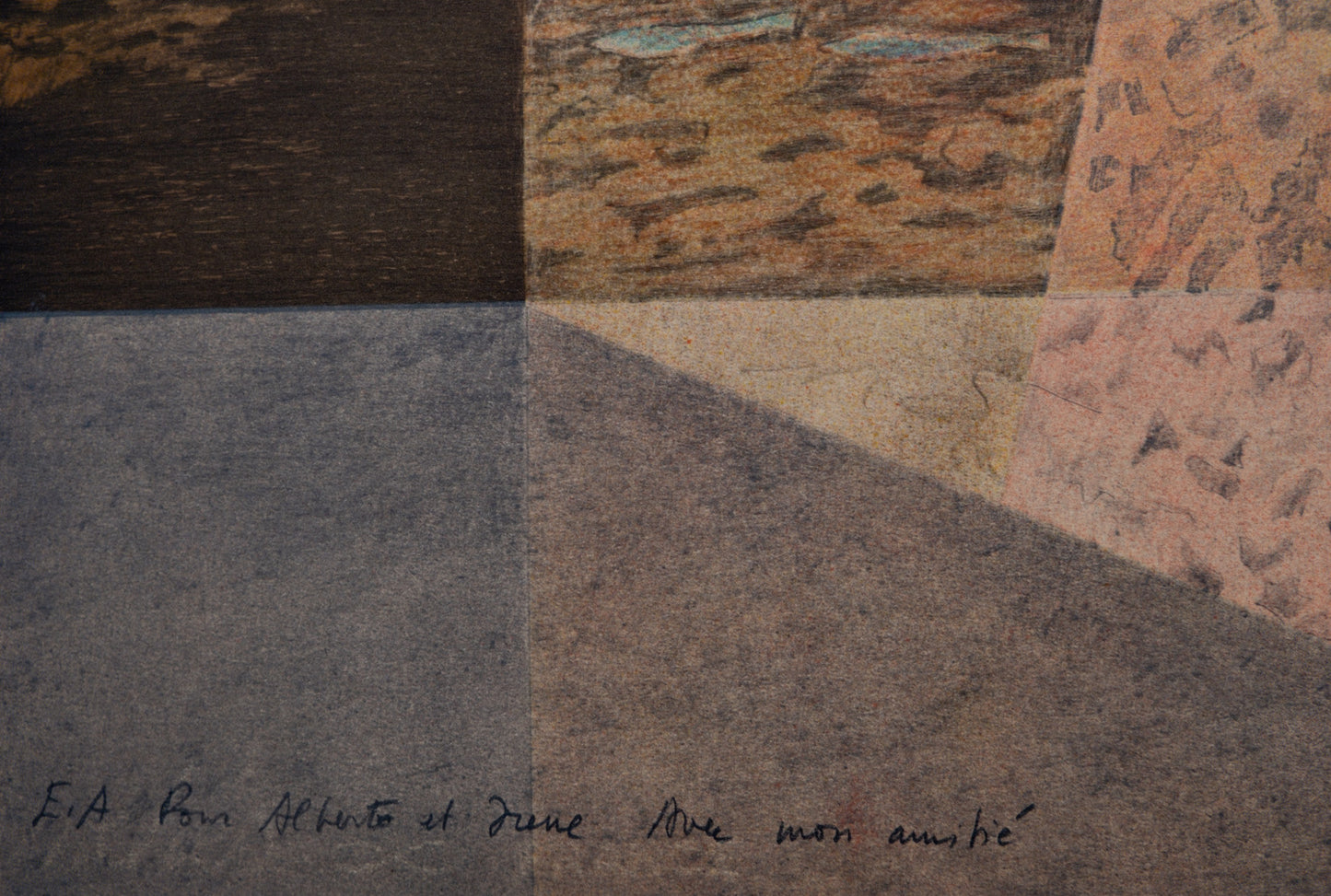 Pierre GARCIA FONS : Vue de la fenêtre - Lithographie originale signée et dédicacée