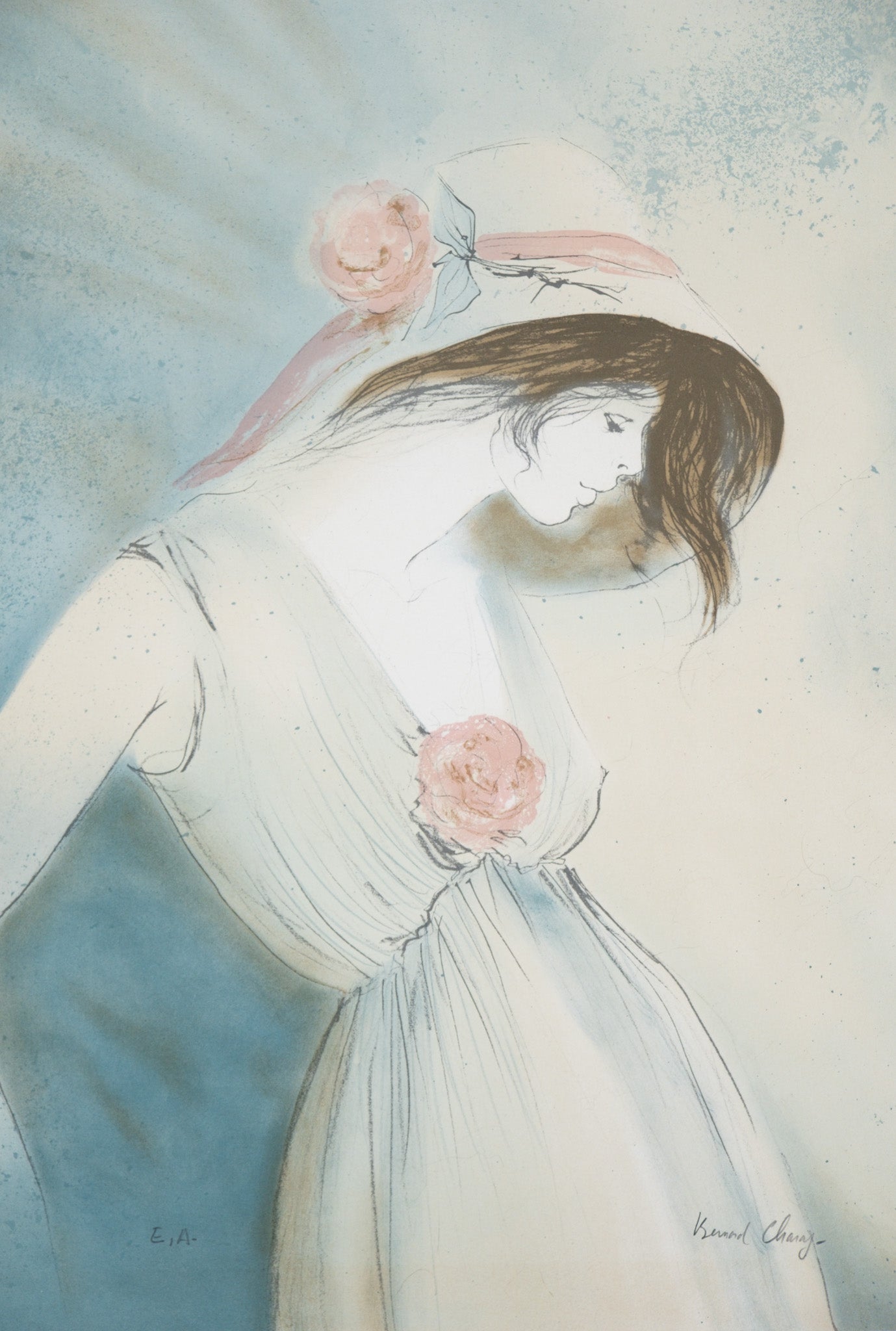 Bernard CHAROY : Aurélie - Lithographie originale signée