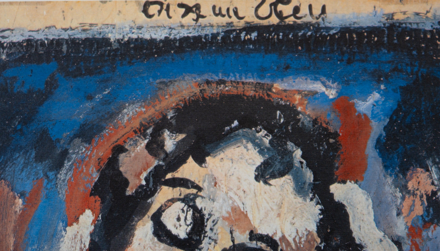 Georges ROUAULT : L'oiseau bleu crève les yeux - Lithographie