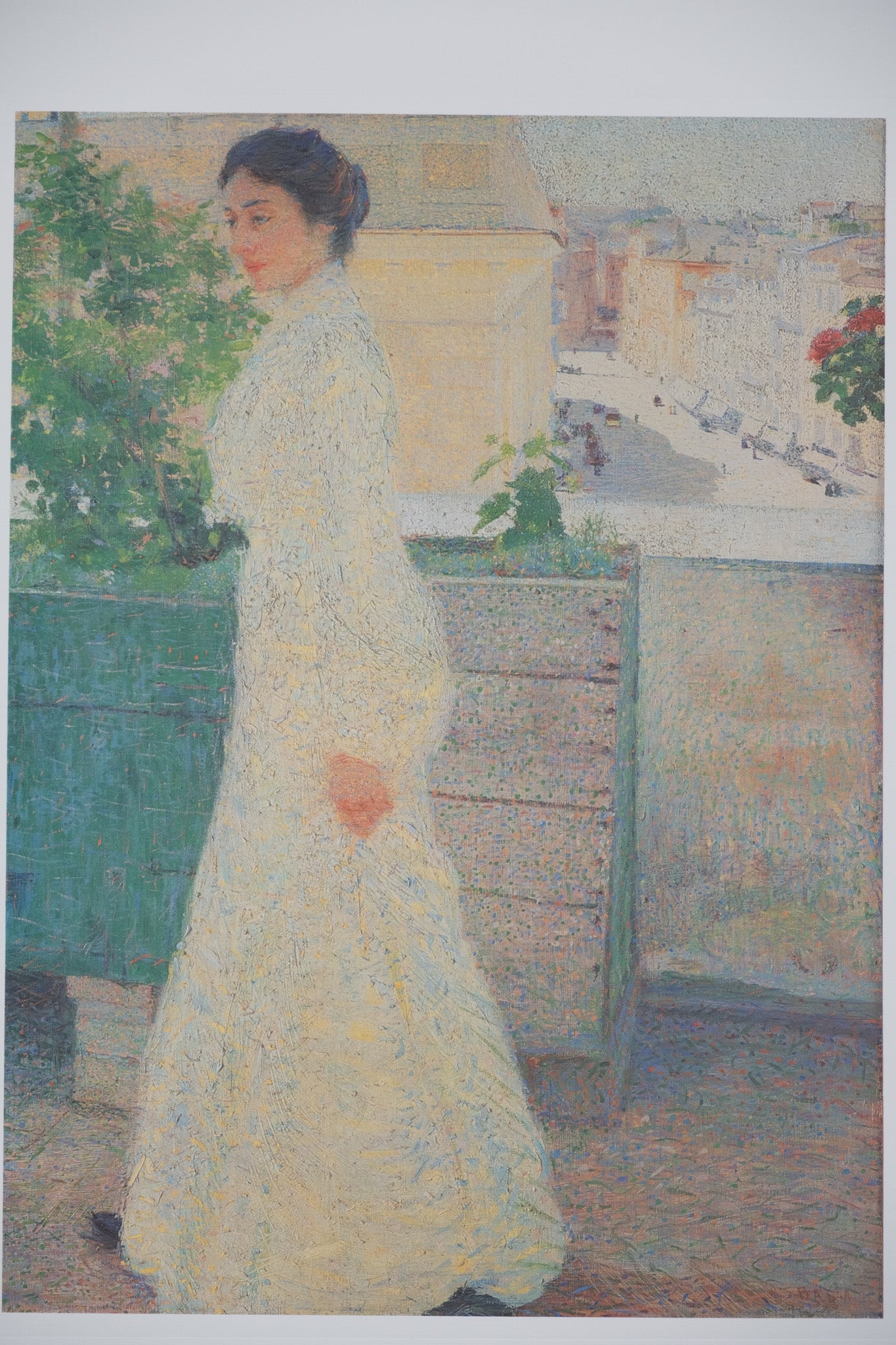 Giacomo BALLA : Femme à la robe blanche - Lithographie signée