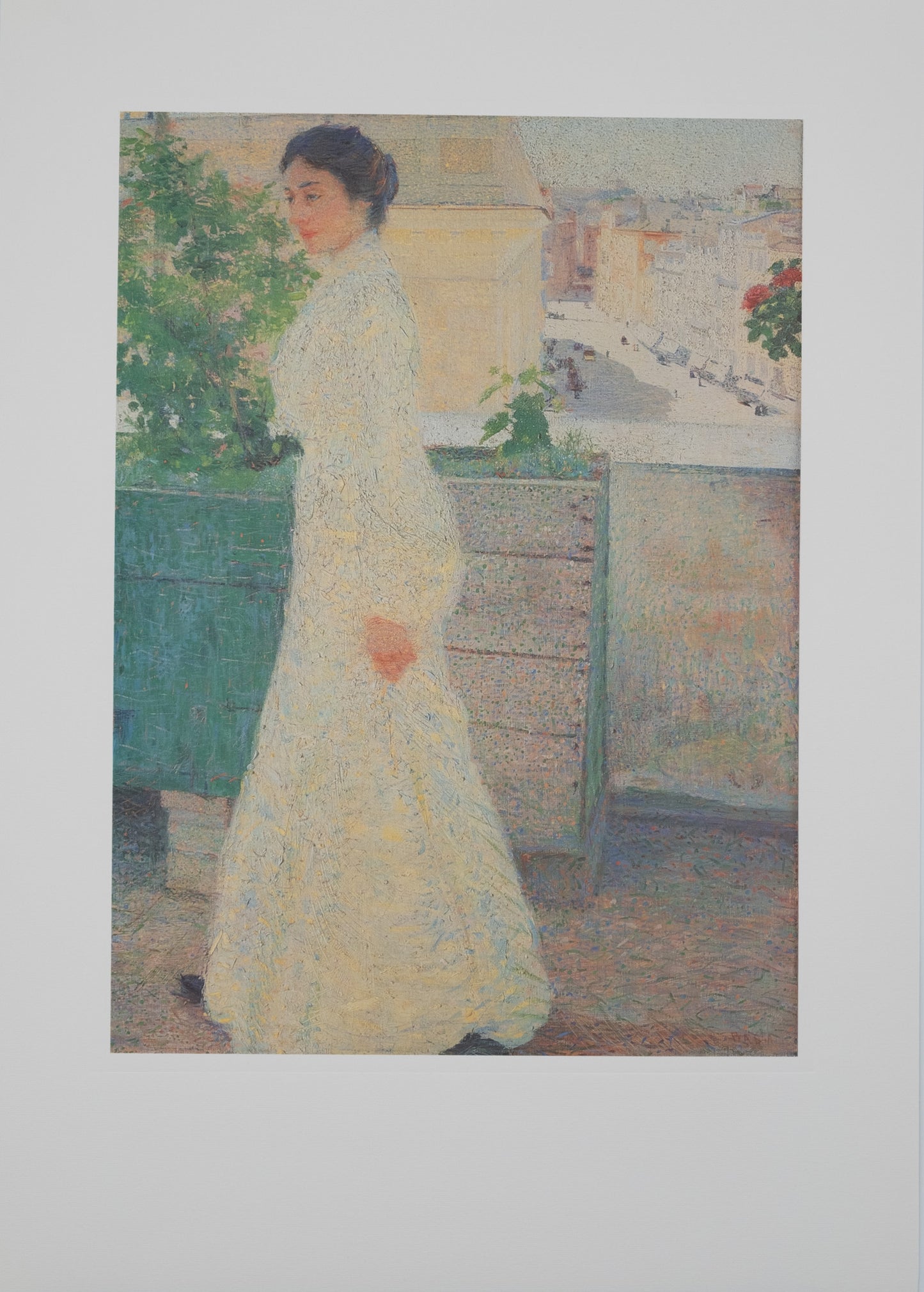 Giacomo BALLA : Femme à la robe blanche - Lithographie signée