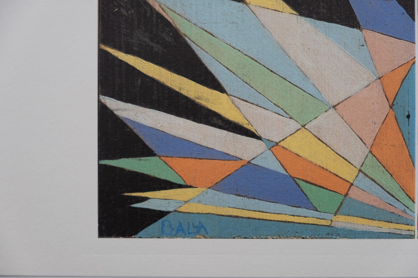 Giacomo BALLA : Composition géométrique - Lithographie signée