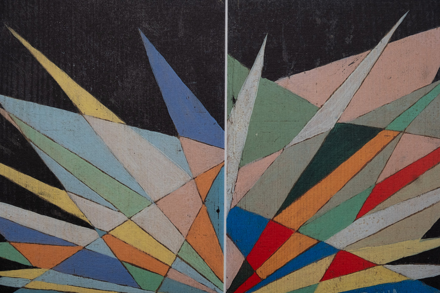 Giacomo BALLA : Composition géométrique - Lithographie signée