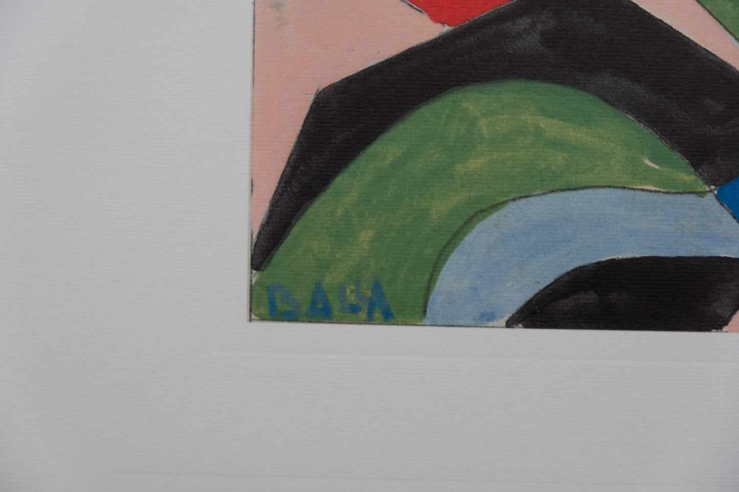 Giacomo BALLA : Composition géométrique - Lithographie signée