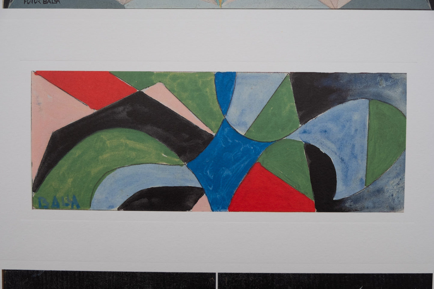 Giacomo BALLA : Composition géométrique - Lithographie signée